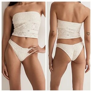 🔴NWT Frankies Bikinis Patchwork Enzo Bikini Bottom